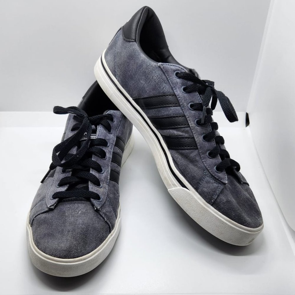 Adidas Men's Cloudfoam Advantage Gray Black Walking Shoes AW4314 Size 11